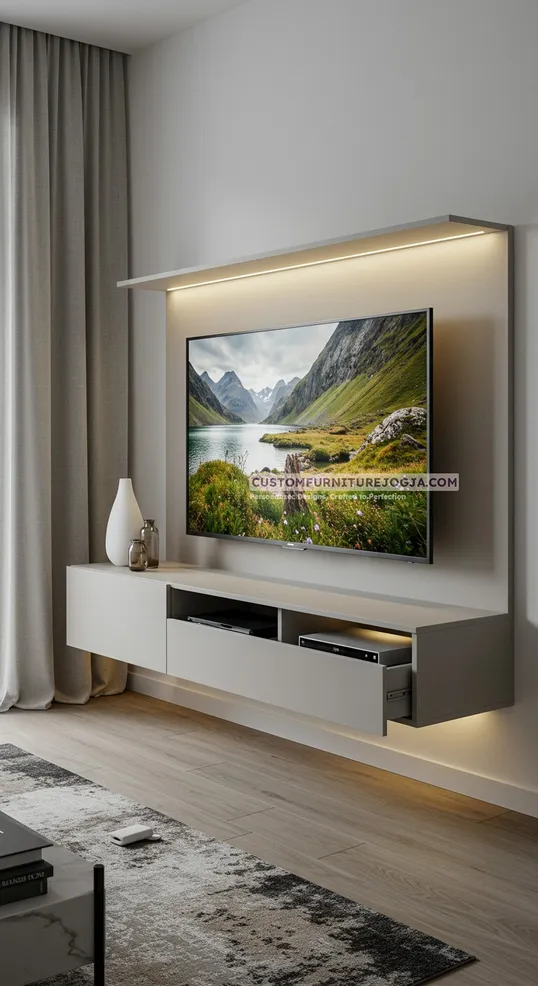 Jasa Pembuatan Cabinet tv kecil Jogja